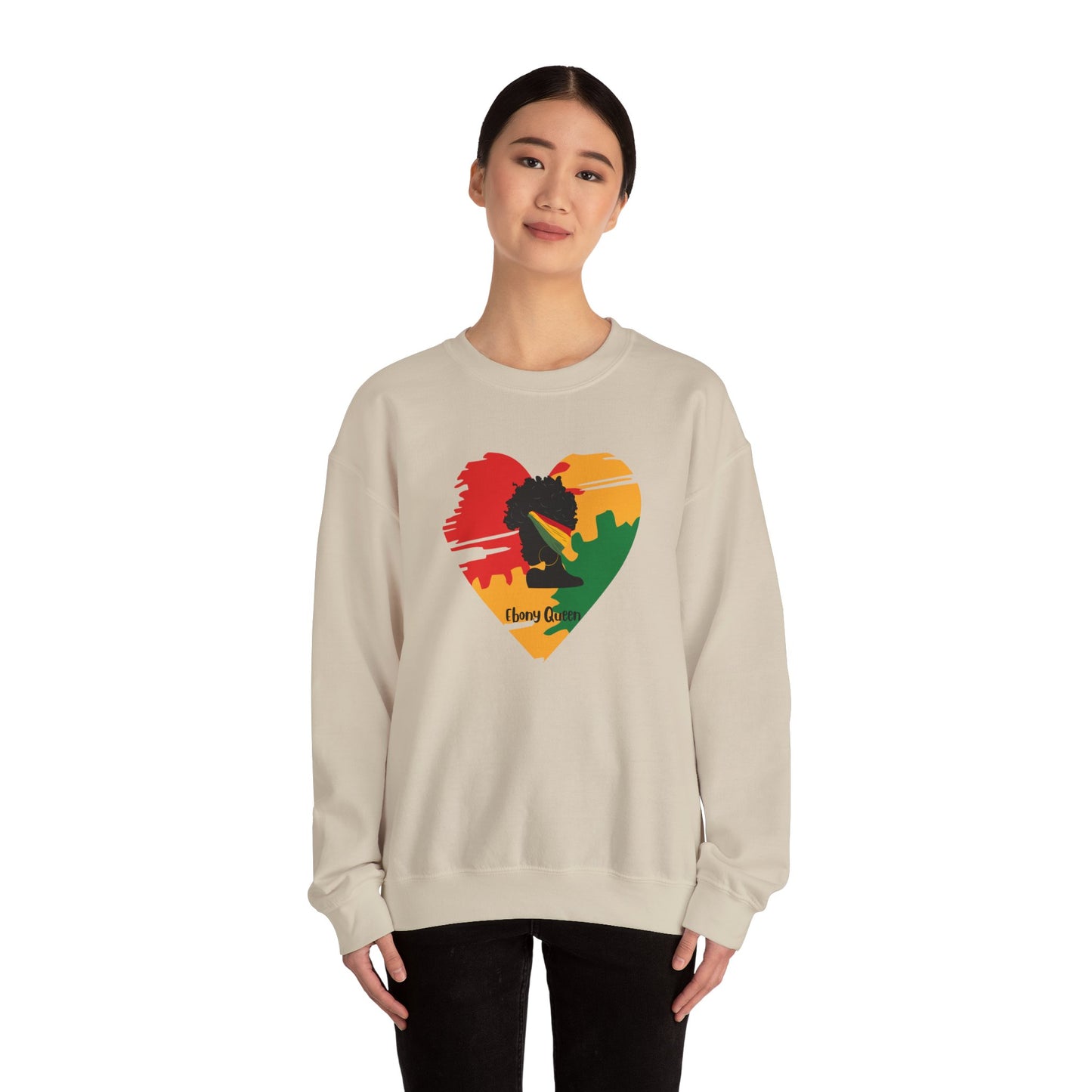 Ebony Queen Heart Sweatshirt