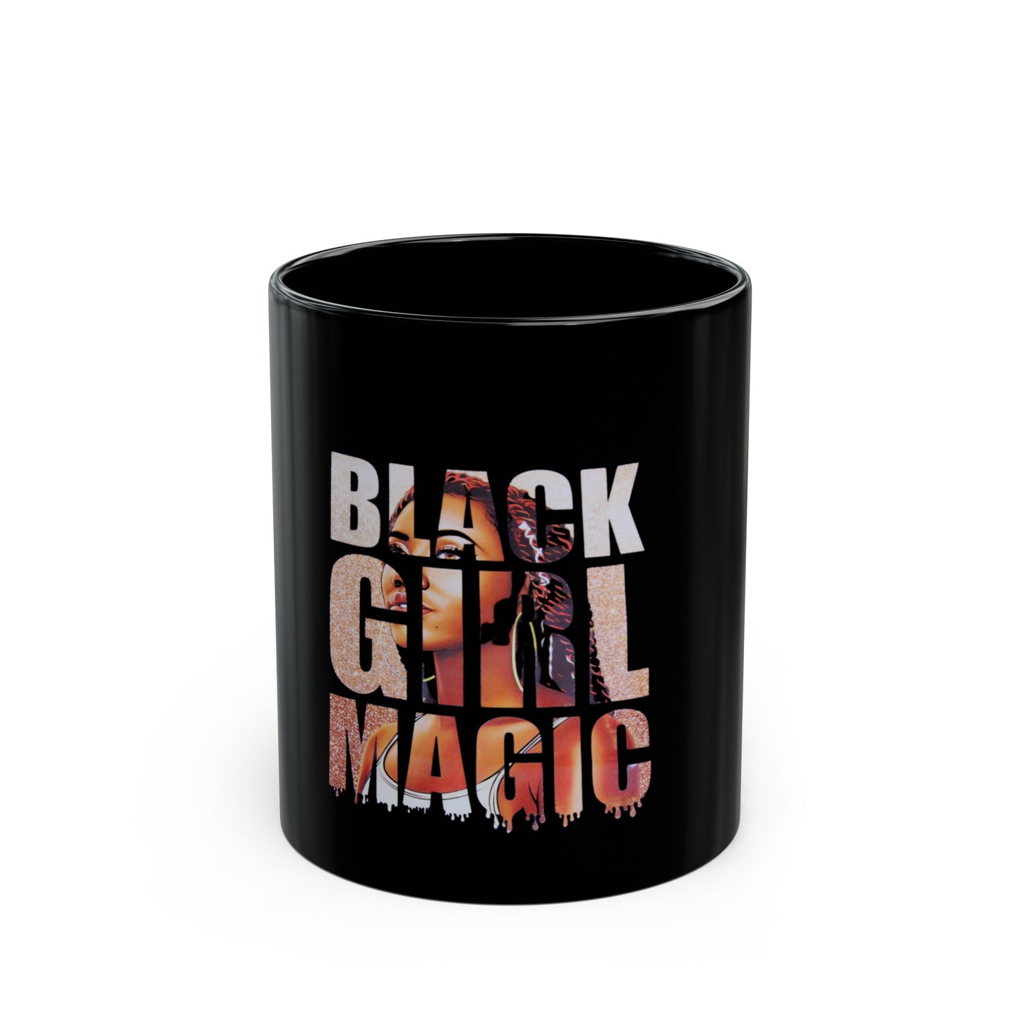 Black Girl Magic 11oz Black Mug