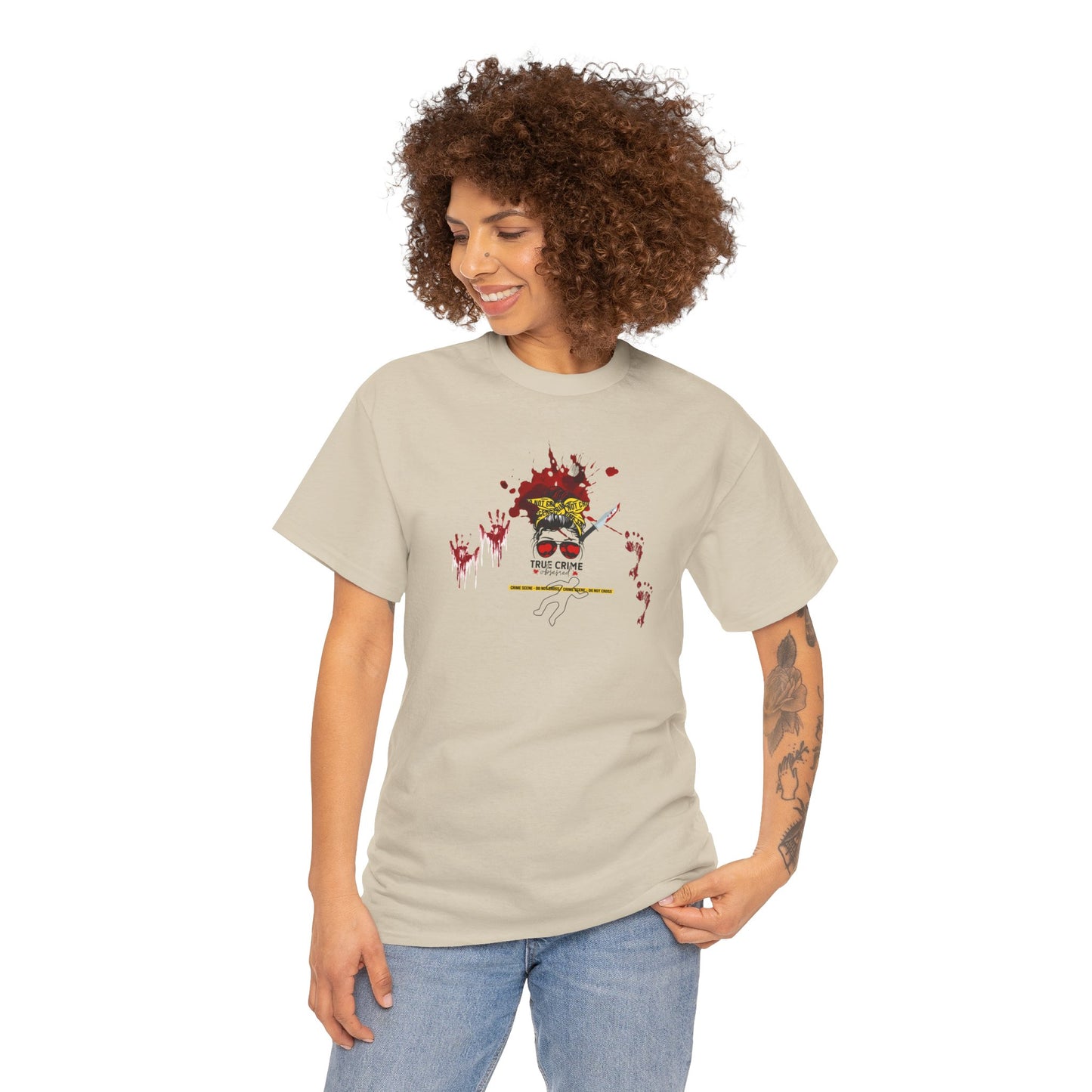 True Crime Obsessed Unisex Heavy Cotton Tee