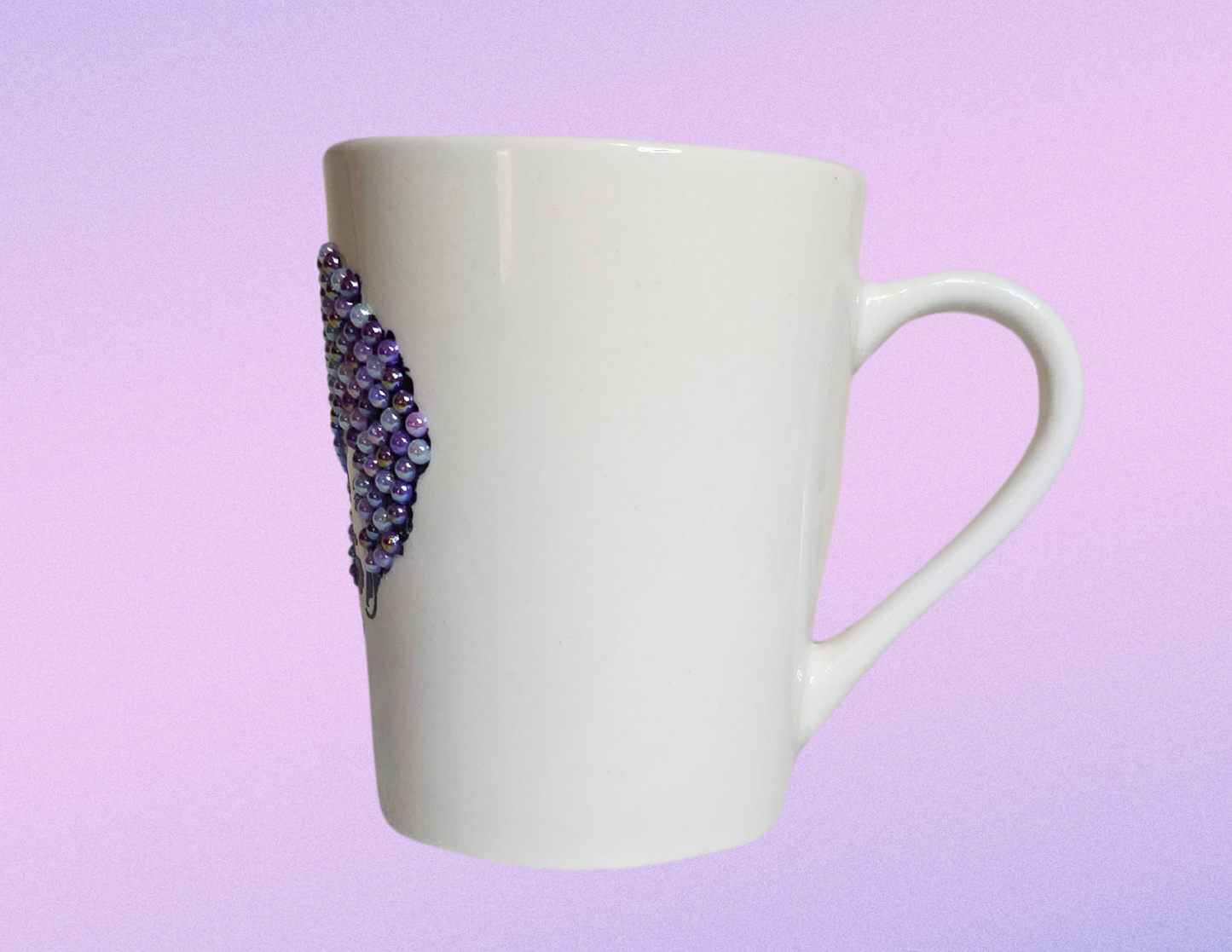 Purple Beaded Goddess Mug