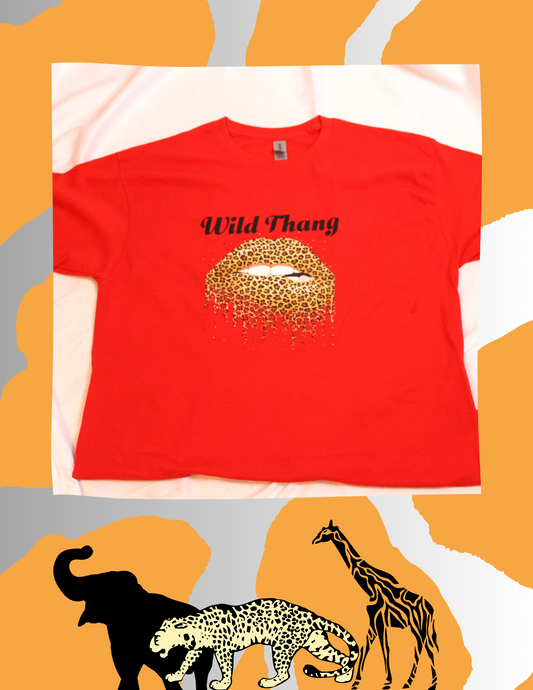 Wild Thang Lips Tee Shirt