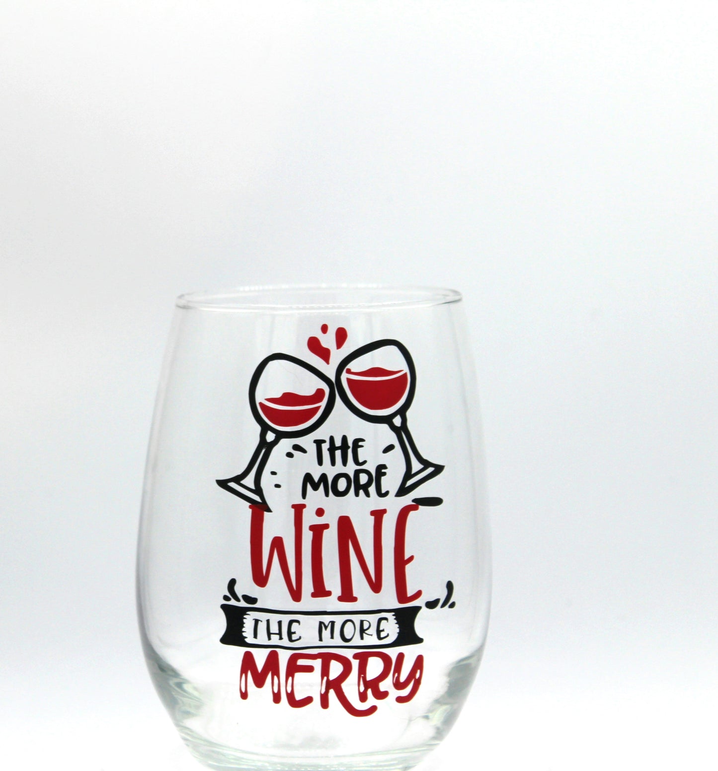 The More Wine The More Merry Wine Glasses - myfiercefirefashions