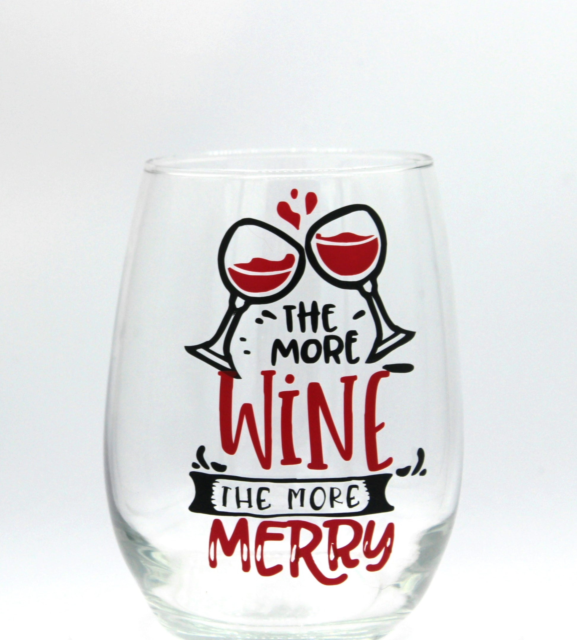 The More Wine The More Merry Wine Glasses - myfiercefirefashions