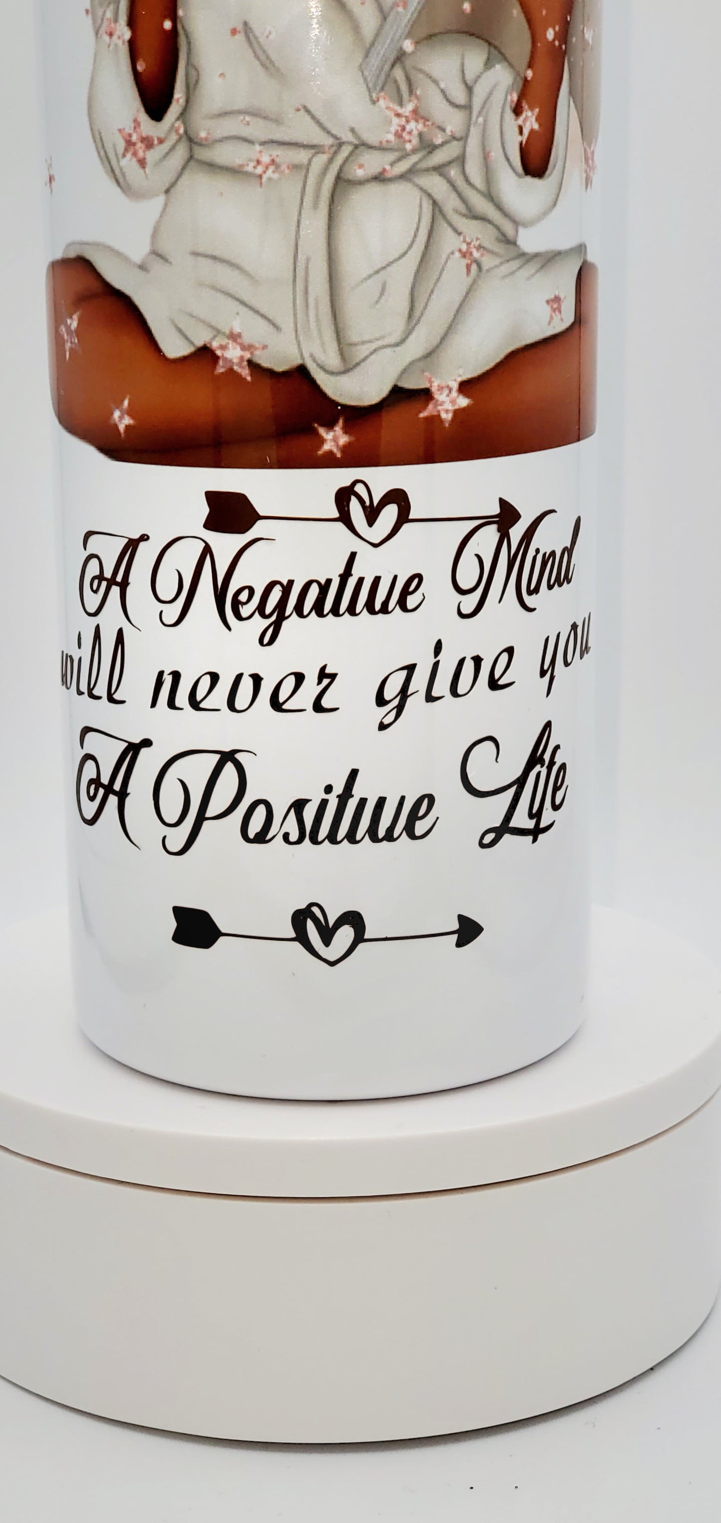 A Negative Mind Will Never Give Positive Results Skinny Tumbler - myfiercefirefashions