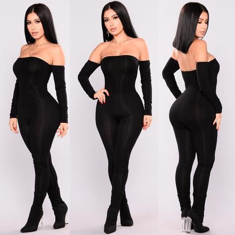 Off The Shoulder Bandage Jumpsuit - myfiercefirefashions