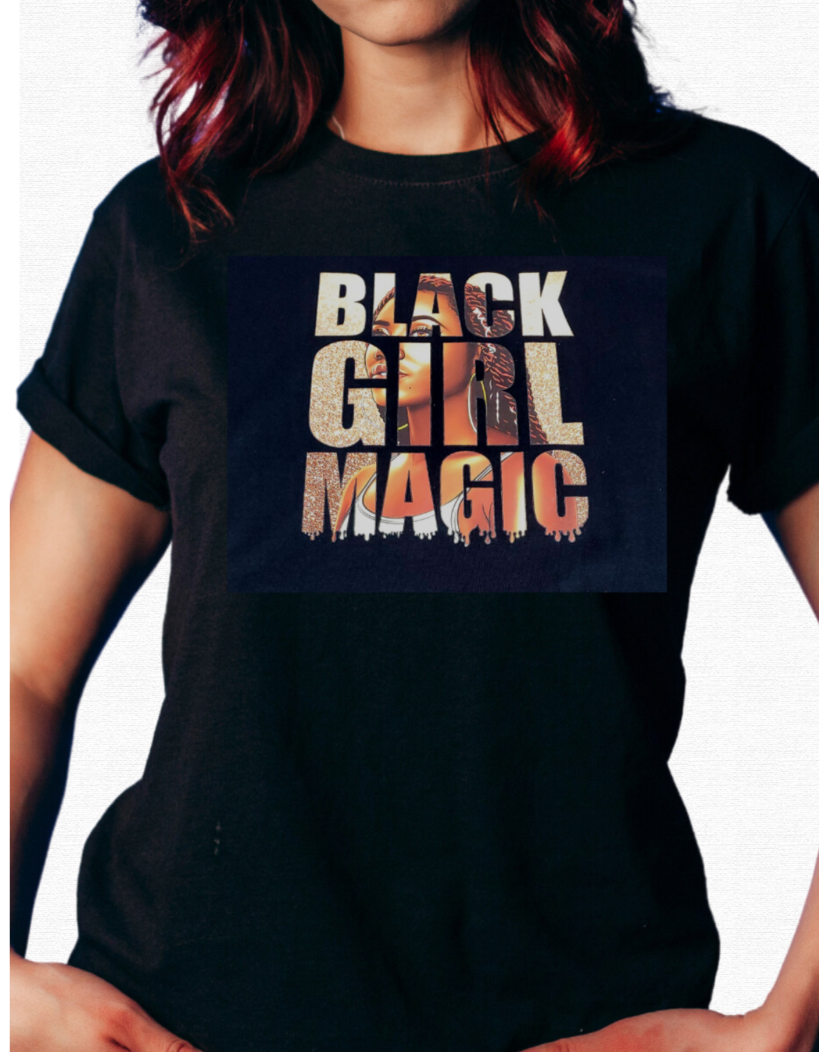 Black Girl Magic Tee Shirt - myfiercefirefashions