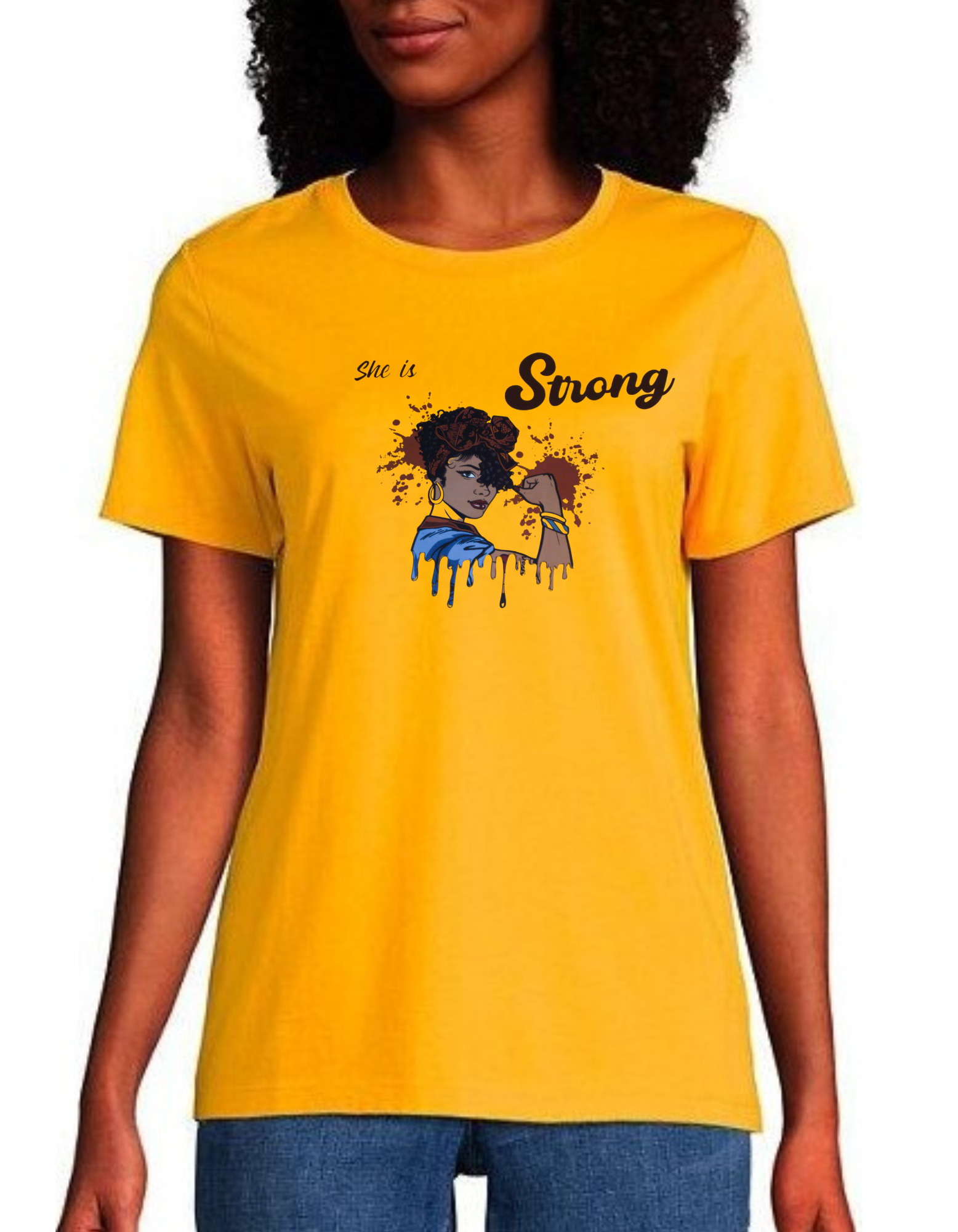 She is Strong T-Shirt - myfiercefirefashions