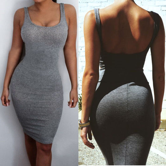 Casual Bodycon Dress - myfiercefirefashions